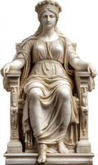 Ancient marble seated statue