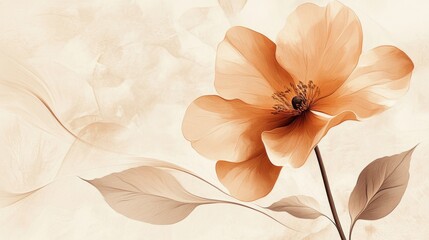 Wall Mural - Elegant Floral Illustration