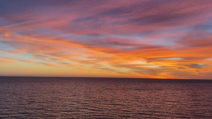 Wall Mural - Beautiful sunset and sea.