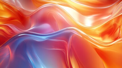 Canvas Print - Abstract Colorful Wave Pattern