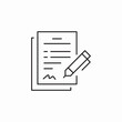 © Nijat - writing report icon sign vector