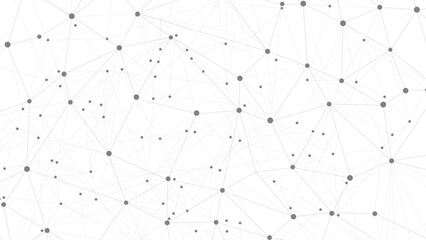 Fototapete - Technology abstract background. Abstract Plexus mesh geometric background. Circles connected by lines. Minimalist mesh backdrop. Abstract polygonal shape.