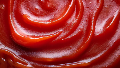 tomato sauce spread surface, background and texture