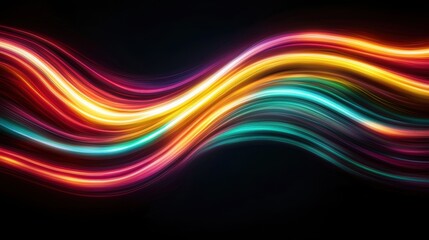 Poster - Vibrant abstract wave background