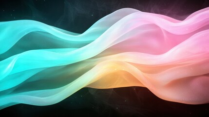 Poster - Vibrant abstract wavy background