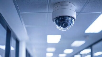 Indoor Security Camera Mounted on Ceiling