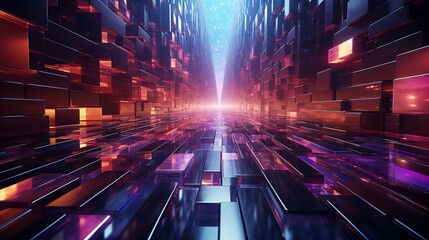 Wall Mural - ultra futurist tech abstract background.
