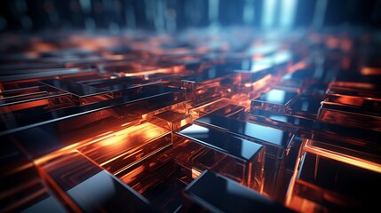 Wall Mural - ultra futurist tech abstract background.