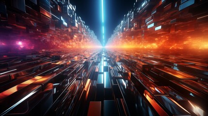 Wall Mural - ultra futurist tech abstract background.