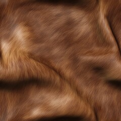 photorealistic seamless texture of smooth brown fur
