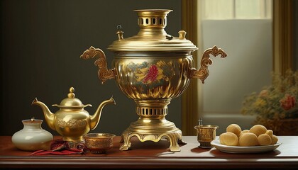 antique russian samovar