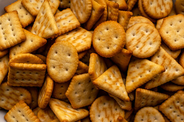 crackers macro photo, wallpaper or texture