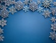 © Arber - textured snowflake background with room for copy space