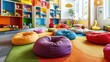 © Tuachan - Lively Children's Playroom with Colorful Seating