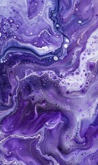 Wall Mural - Luxury purple marble paint texture fluid art background