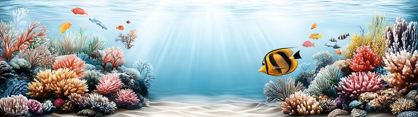 Wall Mural - exploring the vibrant life of coral reefs underwater