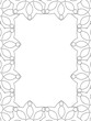 © MdRakibul - All these designs are hand-drawn and unique Flower Border is a Beautiful black and white illustration for aadult coloring book,This is a printable Beautiful Zentangle Coloring page for KDP Interior,