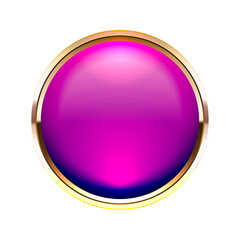 Wall Mural - glass button with a luxurious design