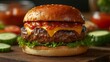 © ifoto - A juicy, perfectly grilled cheeseburger