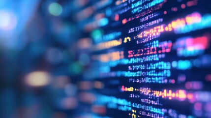 Abstract Code: Colorful Blur