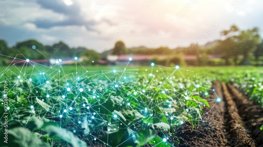 Smart irrigation systems in agriculture, showcasing automated and IoT ...