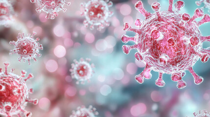 Microscopic View of Coronavirus