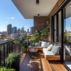 Contemporary urban balcony ideas