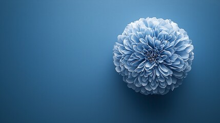 Poster - Blue background with high resolution Top view Copy space : Generative AI