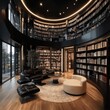 © sok - Modern home library room ideas