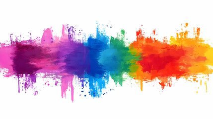 Abstract Rainbow Watercolor Background.