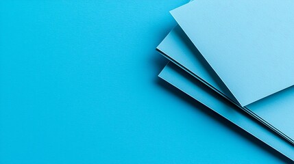 Fototapete - Blue turquoise paper background with high resolution Top view Copy space : Generative AI