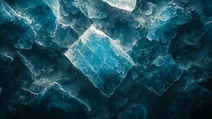 Leinwandbilder - Aquamarine stone background with high resolution Top view Copy space : Generative AI