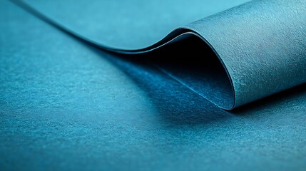 Fototapete - Blue turquoise paper background with high resolution Top view Copy space : Generative AI