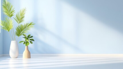Wall Mural - light blue minimalist wallpaper with a slight gradient, ideal for contemporary designs and displays.