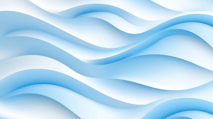 Seamless light blue pattern background with wavy lines, perfect for modern design projects.