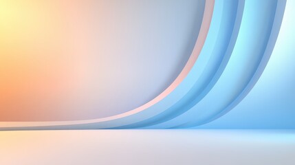 Wall Mural - smooth light blue gradient transitioning from pale to deeper hues, creating a modern and sleek backg