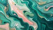 © Tcheko - An Abstract Close-Up of Ocean Swirls Showcasing a Unique Marble Background in Shades of Green, Pink, and Beige.