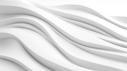 Abstract White Wavy Pattern