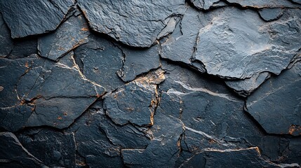 Aufkleber - Dark grey brutal stone background : Generative AI