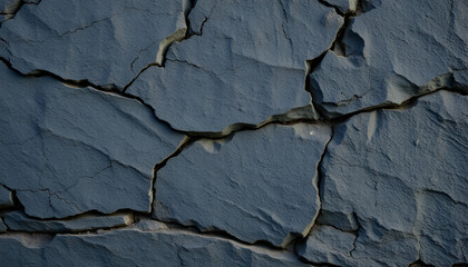 An isolated detailed view of a rough natural slate rock formation, with deep grey and subtle golden hues highlighting its textured surface and stratified layers.