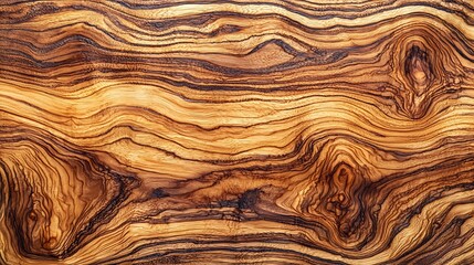 Aufkleber - Olive wood texture background Close up Top view : Generative AI