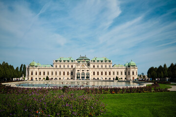 The Belvedere palace in Vienna, Austria