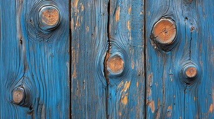 Leinwandbilder - White blue wooden background with high resolution Top view Copy space : Generative AI