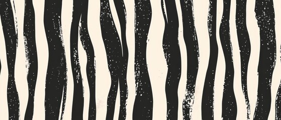 Wall Mural - a zebra print with black and white stripes