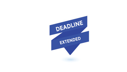 Wall Mural - Deadline extended Countdown number banner templates. time icon. Vector Illustration 