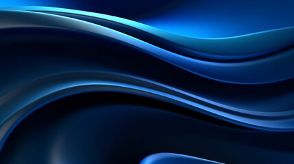 Wall Mural - futuristic abstract background with flowing shapes. vibrant abstract waves in blue and red tones gra