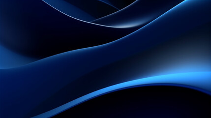 Wall Mural - futuristic abstract background with flowing shapes. vibrant abstract waves in blue and red tones gra