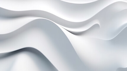 Wall Mural - high quality illustration white volume, abstract background of waves
