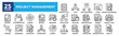 © Exclusive icon - Project Management icon collection set. Containing design business, project, work, planning, manager, management, teamwork