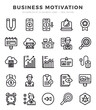 © Icon - Collection of Business Motivation 25 Lineal Icons Pack.